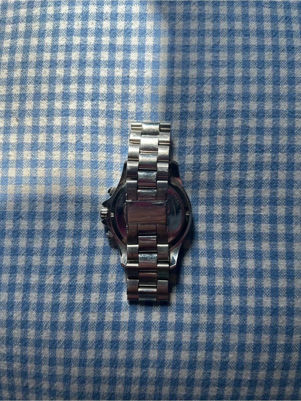Michael Kors Layton Silver Tone Stainless Steel Model MK5454 Chronograph Watch